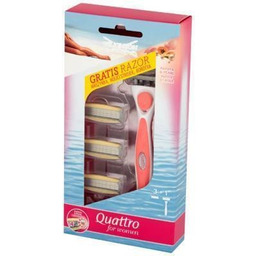Wilkinson Sword, Quattro, maszynka do golenia + 3