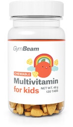 GymBeam Multiwitamina do ssania dla dzieci 120 tab