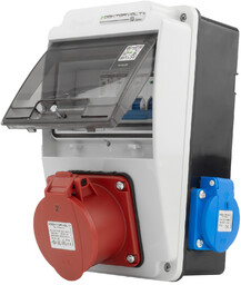 Rozdzielnica budowlana XS-S 16A 2x230V erbetka IP44 zabezpieczenie