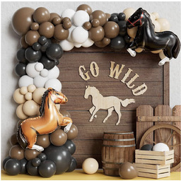 Zestaw balonów do girlandy Koniki - 134 szt.