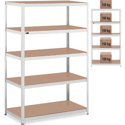 Regał magazynowy metalowy 5 półek 750 kg 120