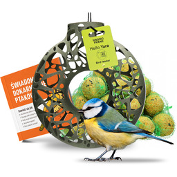 Nowoczesny karmnik dla ptaków na kule tłuszczowe Yara