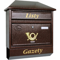 Skrzynka Na Listy Brązowa T9T C4 – Skrzynka