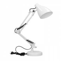 Lampa biurkowa DIAN E27 stalowa biała