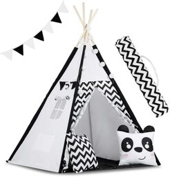 Namiot tipi dla dzieci, girlanda, światełka, 120x165 cm,