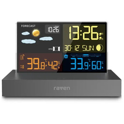 Stacja pogody Raven ESPOG10 Zegar Alarm Budzik Prognozowanie