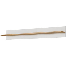 Nowoczesna półka Arco J 138 cm biały/dąb grandson