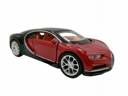 Welly, model kolekcjonerski Samochód Bugatti Chiron czerwony, 1:34