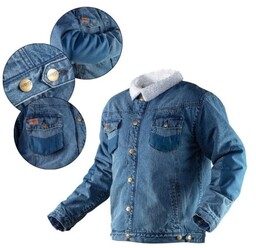 NEO TOOLS Kurtka robocza jeansowa ocieplana DENIM, r.