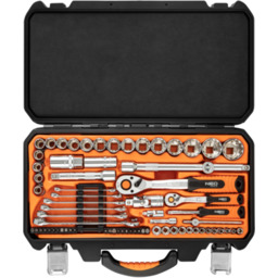 Klucze nasadowe 1/4", 1/2", zestaw 71 szt. NEO