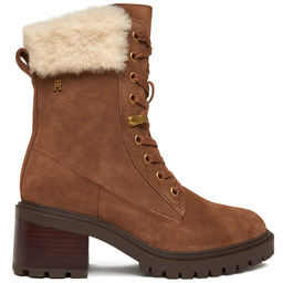 Trzewiki Tommy Hilfiger Th Shearling Lace Up Boot