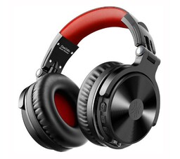 Oneodio Pro M Nauszne Bluetooth 5.2 Czarno-czerwony Słuchawki