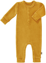 Fresk Rampers welurowy 0-3 miesięcy Mimosa yellow