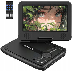 9.5" Hd LCD Przenośny Odtwarzacz DVD Konsola Gier