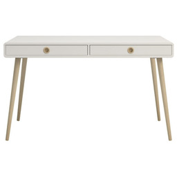 Biurko z szufladami białe mat 130 cm Softline