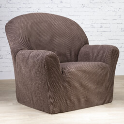 Nueva Textura Super streczowe pokrowce NIAGARA tytoniowe fotel