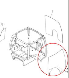 SZYBA BOCZNA PRAWA NEW HOLLAND CASE 87417671