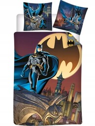 Batman Komplet Pościeli DC (140x200 cm 65x65 cm)