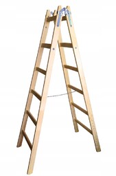 Drewniana Drabina Rozstawna 2x6 Szczebli Producent