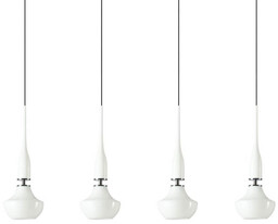 Azzardo Wielopunktowa lampa wisząca Tasos AZ0884 metalowa biała
