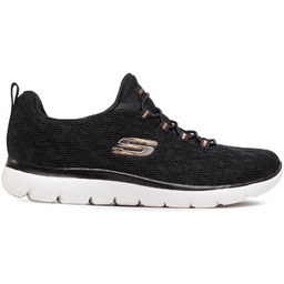 Sneakersy Skechers Leopard Spot 149037/BKRG Czarny