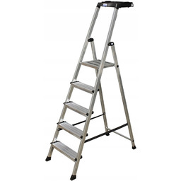 Drabina aluminiowa Krause 126535 srebrna 3.05m