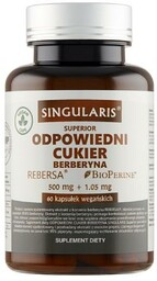 SINGULARIS Superior Odpowiedni cukier Berberyna, 60kaps.