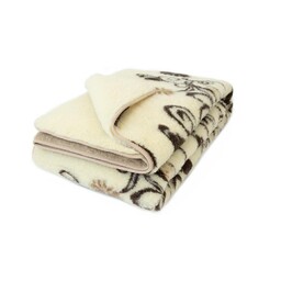 Kampol Kołdra wełniana 150x200 Sofio kremowa z brązowym