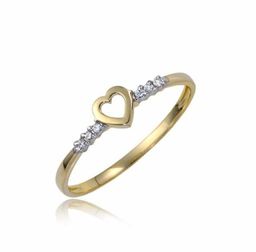 Złoty damski pierścioneczek P1848