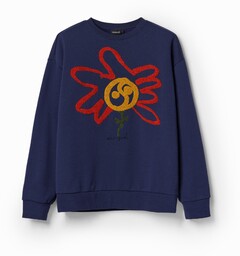 Bluza z kwiatem i księżycem