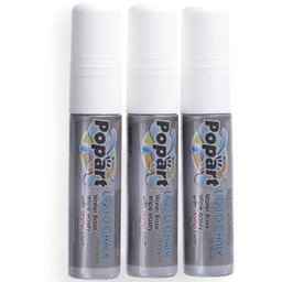 Markery do tablicy końcówka 15mm białe 3szt. Hendi