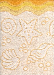 Greno Ręcznik Flora Ocean 70x140 żółty bawełniany frotte