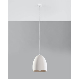 Sollux Lighting Lampa wisząca ceramiczna FLAWIUSZ SL.0848 biała