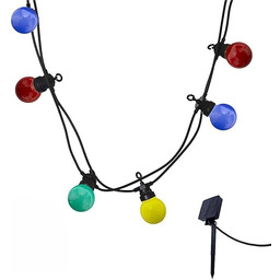 LUMI JARDIN Solarna girlanda świetlna 10 globusów wielokolorowa