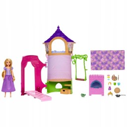 Lalka Roszpunka Zaplątani Mattel Disney wieża Roszpunki