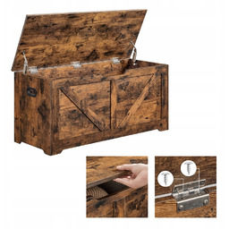 Skrzynia do przechowywania 100x40x46 cm Schowek organizer Ławka