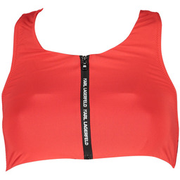 KARL LAGERFELD BEACHSEAR KOSTIUM KĄPIELOWY GÓRA KOBIETA CZERWONY