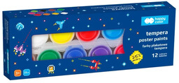Farby plakatowe Pixi Planet 12 kolorów Happy Color