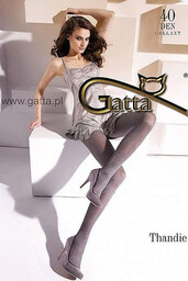 THANDIE- Rajstopy wzorzyste Błysk 40 Den wz. 06