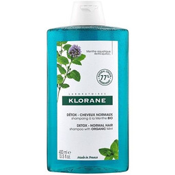 KLORANE Detox Shampoo szampon z organiczną miętą 400ml