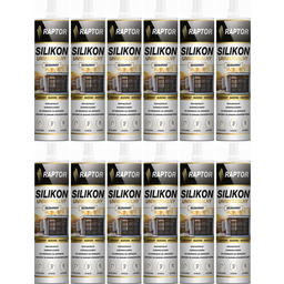 Silikon uniwersalny kolor Bezbarwny 280ml Raptor