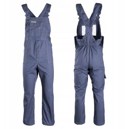 ABOG - BRIXTON CLASSIC SPODNIE OGRODNICZKI GRANATOWE, POLIESTER/BAWEŁNA