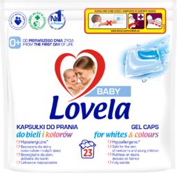 Lovela, kapsułki do prania, hipoalergiczne, biel i kolor,