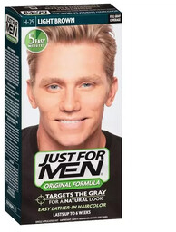 Just For Men, szampon koloryzujący, jasny brąz H-25