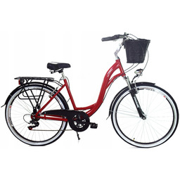 Rower miejski damski Dallas 28 Aluminiowy biegi
