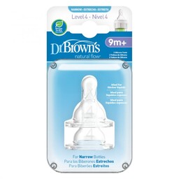 Dr Brown''s Smoczki do butelki standard Options+ 9m+