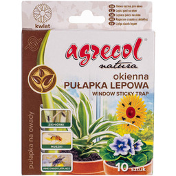 Agrecol Okienna pułapka lepowa kwiat 10 szt.