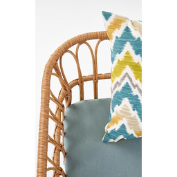 Sofa ogrodowa 2-osobowa naturalna / wielobarwna Gardena