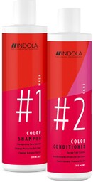 Indola Color, zestaw do włosów farbowanych, szampon +