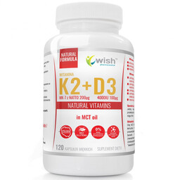 WISH Witamina K2 200mcg+D3 100mcg In MCT Oil